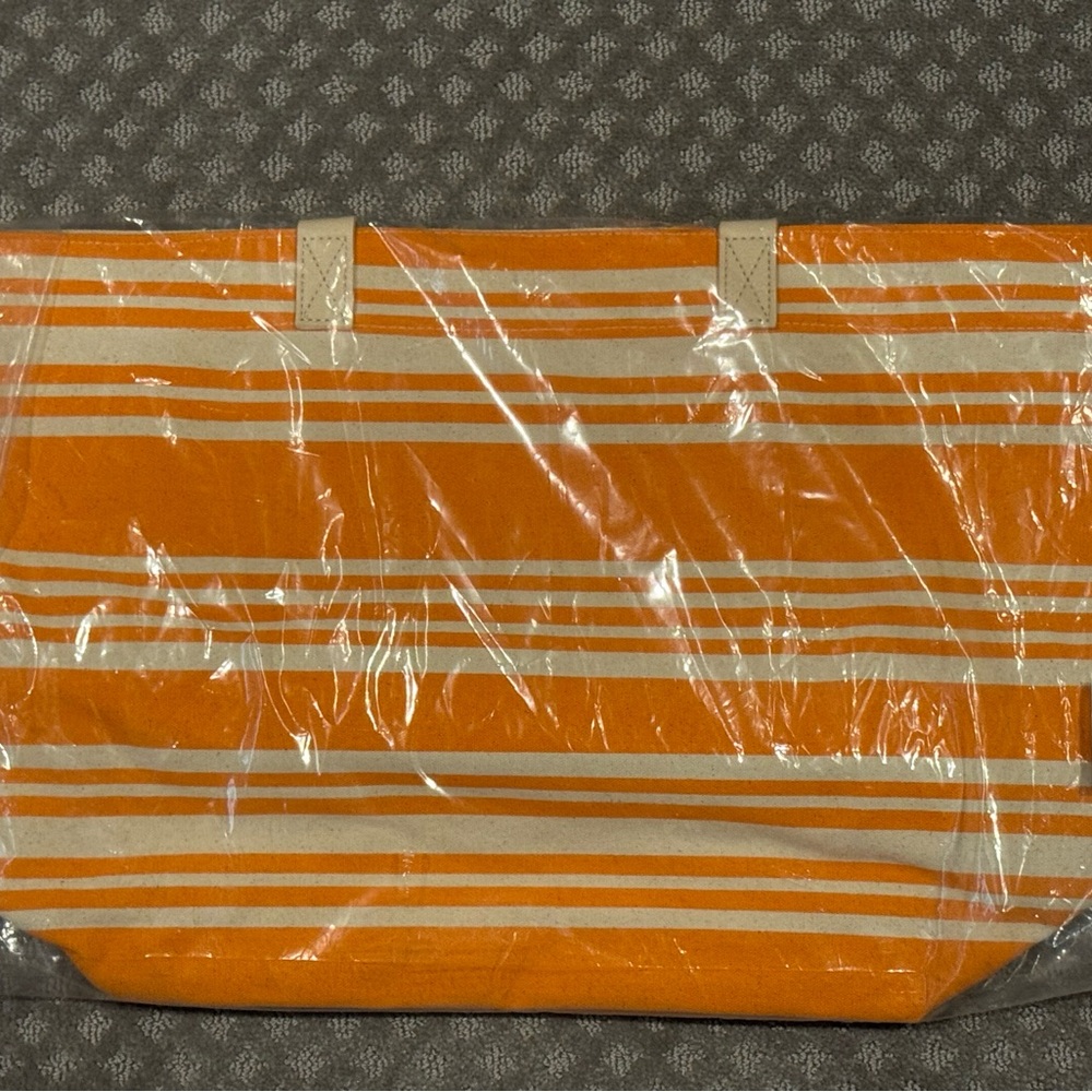 NWT Mixed Bag Designs Striped Canvas Tote